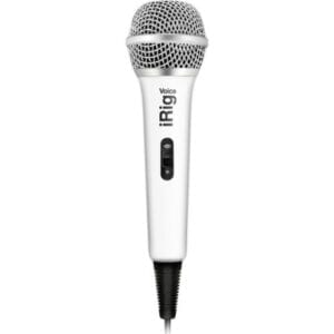 IK Multimedia iRig Voice портативный микрофон для совсметсного использования со смартфонами и планшетами. Цвет белый.