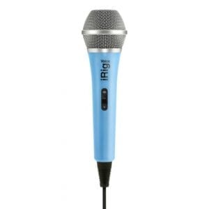 IK Multimedia iRig Voice портативный микрофон для совместного использования со смартфонами и планшетами. Цвет синий.